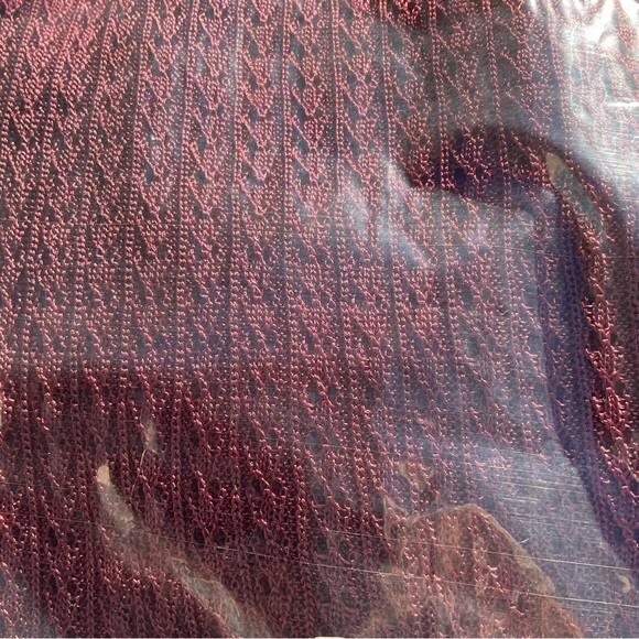 NWT Free People H2O Crew Pullover Open Stitch Knit Top Red Small OB1505557 Party - Picture 5 of 9